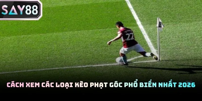 Minh họa các cửa cược phạt góc cơ bản trong một trận cầu kịch tính
